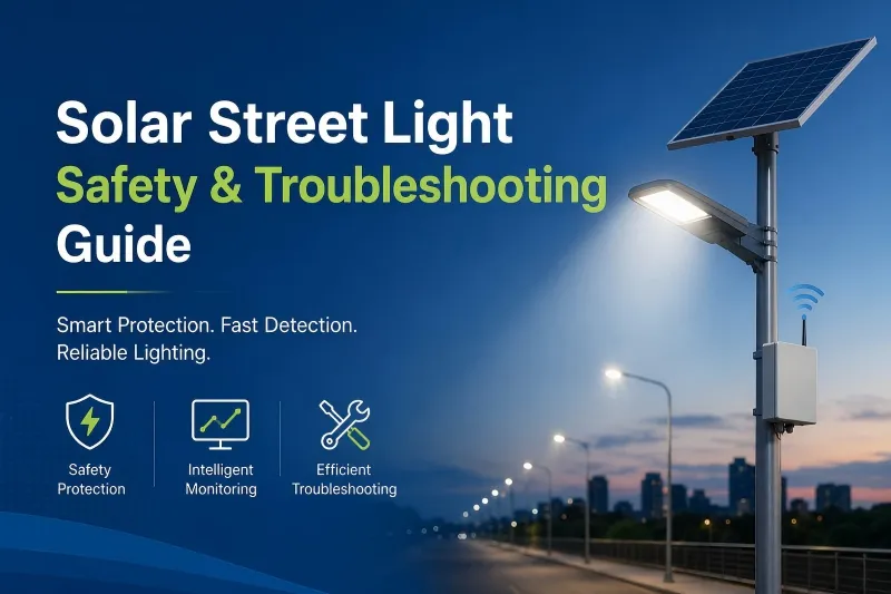 Säkerhets- och felsökningsguide för Solar Street Light