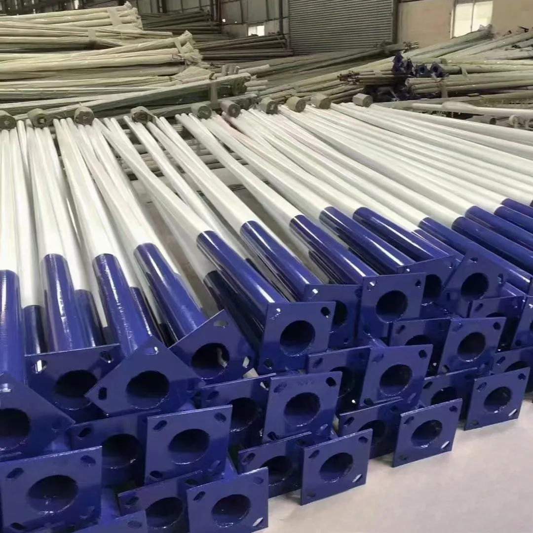 Hot-dip Galvanized and Powder-coated Light Pole