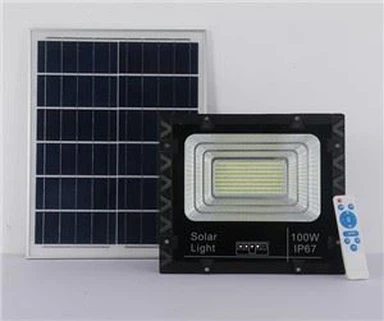 100 watt solcellsdriven strålkastare