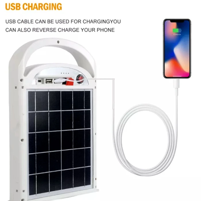 Solljus med USB-laddare